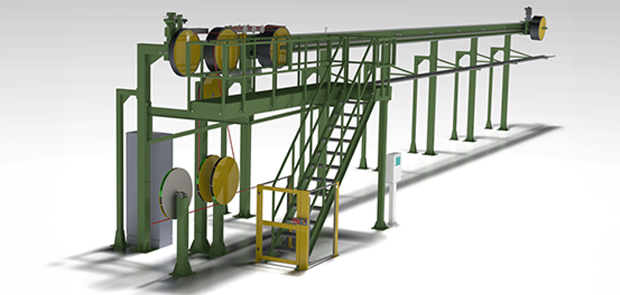 Insulation and jacketing line
