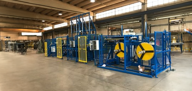 Taping and braiding machine